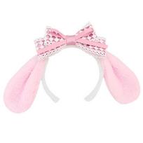 Animacinis mielas galvos lankelis Melody ausų formos plaukų lankelis pliušinis galvos apdangalas plaukų juosta gimtadienio vakarėlis Cosplay kostiumo rekvizitas Unisex 1 rožinė