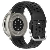 Originalus silikoninis laikrodžio dirželis Huami Amazfit Active 2 Sportiniam, kvėpuojantis apyrankės Correa Band Amazfit Active2 Dirželio priedai Amazfit Active 2 juoda