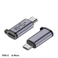 1 vnt. USB-C į Micro USB Mini USB adapteris, C tipo moteriškas į Micro USB vyriškas, telefono, planšetinio kompiuterio, fotoaparato įkrovimo adapteris Type C F To Micro M