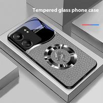 Gravel Chinese Loong For Xiaomi Redmi 13C Note13 12 Pro Plus 5G Note 9 13T Pro POCO X6 F5 F6 Black Tempered Glass Phone Case Redmi NOTE 7