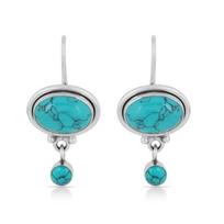 ??????Earrings Vintage Boho Metallic Green Crystal Drop Earrings for Women Jewelry KTJ