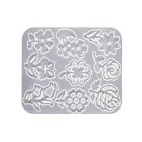 Easy Use Silicone Jewelry Accessories Molds For Handmade Resin Flower Earrings Pendants Leaf Shape Crafting Projects white