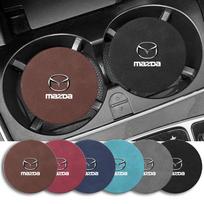1/2 vnt. Automobilio neslystančios įdėklai puodelių padėkliukai Automobilio priedai Mazda 3 Alexa CX30 CX-4 CX5 CX-5 CX8 CX-8 CX-30 CX9 CX-9 Axela Demio Atenza MS GJI GH BK 1pcs raudona