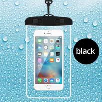 IP68 PVC vandeniui atsparus telefono dėklas, plaukimo vandeniui atsparus maišelis, universalus povandeninis telefono apsaugos dėklas, dangtelis iPhone 15 14 13 Pr juoda