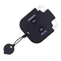 Golf Score Counter 2 Player Strokes Counter Clickers Golf Shot Count Strokes Putt Score Counter Golf Score Indicator balta/juoda