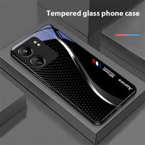 Kūrybiškas lenktas dvigubas dėklas Xiaomi Redmi 13C Note13 12 Pro Plus 5G Note 9 13T Pro POCO X6 F5 F6 juodam grūdintam stiklui Redmi NOTE 7