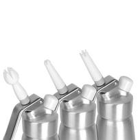 3 vnt. / rinkinys grietinėlės dozatoriaus dalis, plaktų įkroviklių laikiklis, pagrindo antgaliai, laikiklis, valgomojo baras 3PCS/set