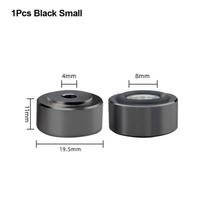 1/4 vnt. Aliuminio lydinio kojelės Pagrindo izoliacija Stiprintuvo pagrindo kojelės Garsiakalbiams CD stiprintuvui 1Pcs Black Small
