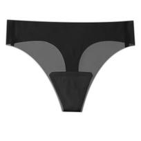 Women's Ice Silk Seamless One-Piece Thongs, Simple & Sexy, Low-Rise Invisible, Breathable & Comfortable, Quick-Dry Yoga Underwear M juoda