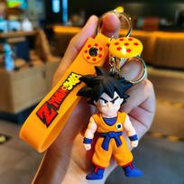 Žavingas Dragon Ball Z silikoninis raktų pakabukas Mielas anime Goku raktų pakabukas vaikams ir suaugusiems 2nd Goku