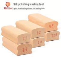 Electric & Acoustic Guitar Neck/Fretboard Leveling Tool: Radius Sanding Block for Frets. Self-Adhesive Sandpaper 400# - 1 Sheet