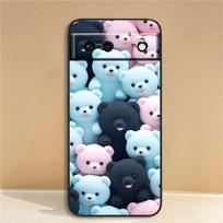 Animacinių gyvūnėlių mielas telefono dėklas Google Pixel 10 9a 9 8A 8 7 7A 6 6A Pro XL 2024 5G Juodas Minkštas TPU Silikonas Google Pixel 6a