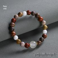 National Style Six-Character Mantra Bamboo Bead Bracelet - Unisex Niche Design for Couples