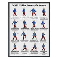 Tai Chi Kėdės Treniruotės Plakatas Be Rėmo Tai Chi Rutinos Plakatas Aiškios Vizualinės Instrukcijos Sėdimosios Treniruotės Lentelė Senjorams Pradedantiesiems Švelni Kėdė A