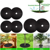 10pcs Non Woven Tree Mulch Ring Mat Weed Barrier Fabric for Garden and Landscape Protection 15CMx15CM