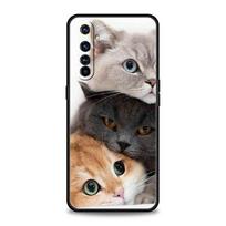 Kawaii Love Cat Phone Case For Realme 13 12 11 10 9 8 5G 7 C25 C35 GT5 GT3 GT2 Pro Plus For Realme GT Neo 2 3 3T 5 Cover For Realme 7