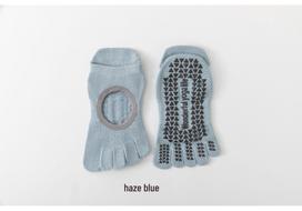 Professional Non-Slip Five-Toe Yoga & Pilates Socks - Indoor Silent Fitness Style for Spring & Summer One Size