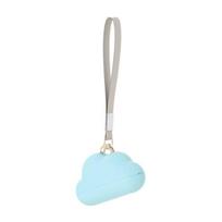 Lint Roller Cloud Shape Reusable Sticky Pet Hair Remover with Lanyard Easy Washable Dust-Proof Sofas Beds Lint Remover mėlyna