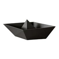 3D Printed Origami Boat Model, Minimalist Paper Boat Desk Figurine for Home Office Desktop, Bookshelf, Mantel Decor juoda