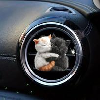 2 rinkiniai Mielas Katės Glostymo Kvepalų Difuzorius Automobilio Oro Gaiviklis Įrašas Automobilio Oro Kondicionieriaus Angos Dekoracija Automobilio In… Daugiau gray