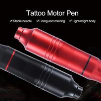 Professional Tattoo Machine Motor   Tattoo Pen Space Aluminum Eyebrow Cartridge Pen Make up Kit red