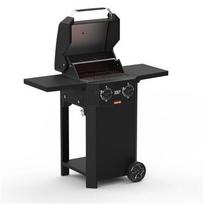 Barbecook E-Luca elektrinis grilis balkonui ir terasai 2 kaitinimo zonos ketaus grotelės LED temperatūros ekranas 121x60x112cm BC-ELE-3000 juodas