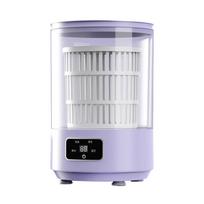Blue Light Mini Washing Machine Transparent Tank Spin Dryer Convenient Underwear Laundry Cup  Home violetinė
