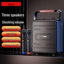 Shinco D88 Portable Wireless Bluetooth Party Speaker with Dual Microphones (CN version)