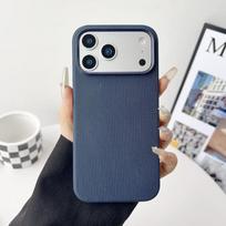 Magsafe TechWoven Magnetinis Animacinis dėklas iPhone 17 Pro Max 17 Pro 17 Magnetiniam Bevieliam Įkrovimui Apsauginis Prabangus Dangtelis iPhone17 Pro mėlyna