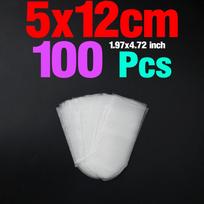 MNFT 100Pcs PVA Water Soluble Bag Fishing Bait Bags for Solid Baits Carp Fishing Equipment Tackle Kit