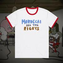 Mordecai ir Rigby Ringer T-shirt TV serialo grafinis T-shirt Juokingas TV šou animacinis filmas Unisex Cosplay T-shirt Streetwear vaikams t-shirt XXS