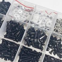 520-Piece RC Screw Kit for 1:10 Scale Model Car & Truck M3 M4 Fasteners 520pcs Boxed RC Screw Kit