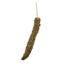 Natural Millet Spray Bird Treats for Pet Birds Small Animal Chew Toy for Parrots Budgies Canaries and Other Birds One Size brown