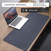 Genuine Leather & PU Desk Mat: Extra Large Mouse & Keyboard Mat