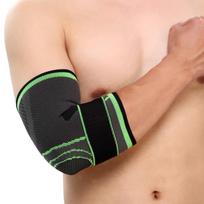 Mumian Bandage Gym Sportinis kompresinis reguliuojamas alkūnės rankovių petnešėlių apsauginis įklotas M žalia