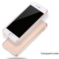 Dvigubas silikoninis dėklas, skirtas iPhone X 10 8 7 6 6S Plus XS Max XR 5 5S SE viso dangčio minkšta apsauga iPhone 5 5S SE skaidri