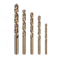 5 vnt HSS CO M35 kobalto grąžtų rinkinys, skirtas metaliniam plienui 1 mm 2 mm 3 mm 4 mm 5 mm