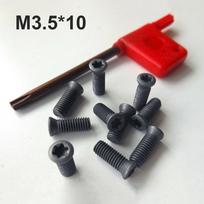 20 vnt. Torx varžtas karbido įdėklams tekinimo staklės įrankis ir atsuktuvas M3.5*10