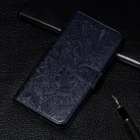 Atverčiamas odinis piniginės dėklas, skirtas Samsung Galaxy A35 A53 A14 A16 A34 A54 A05 A15 A25 A55 A33 S21 S23 S24 FE S22 S20 Ultra Plus A30S A51 A32 A52 M32 A12 A50 Samsung Note 20 Ultra tamsiai mėlyna spalva