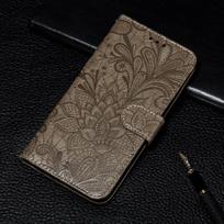 Atverčiamas odinis piniginės dėklas, skirtas Samsung Galaxy A35 A53 A14 A16 A34 A54 A05 A15 A25 A55 A33 S21 S23 S24 FE S22 S20 Ultra Plus A30S A51 A32 A52 M32 A12 A50 Samsung A02S 166mm pilka spalva