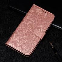 Atverčiamas odinis piniginės dėklas, skirtas Samsung Galaxy A35 A53 A14 A16 A34 A54 A05 A15 A25 A55 A33 S21 S23 S24 FE S22 S20 Ultra Plus A30S A51 A32 A52 M32 A12 A50 Samsung Galaxy S24 Plus rožinio aukso spalvos