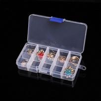 Plastikiniai permatomi papuošalų karoliukai laikymo dėžutės talpyklos organizatorius Dėklas Craft Naujas 10 Compartment