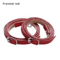 Priežiūros priedai Batų nėriniai Kaklaraištis Batų raišteliai PU odiniai batų raišteliai Neslystantys dirželiai kulkšnies batų diržas Frosted red