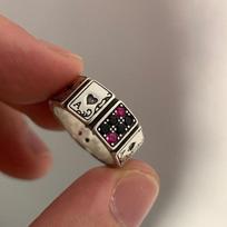 ANENJERY cirkonio kortų žiedas moterims Kūrybingos asmenybės tajų spalvos uodegos žiedas bague femme anel anillos Resizable