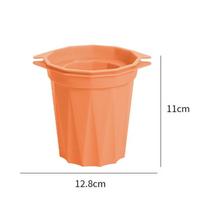 Ice Cup Cube Forma Silikono Ledo Kubelių Gamintojas Ice Shot Stiklinės Formos Viskio Sultys Stiklinės Formos Vasarinis Geriamasis Įrankis oranžinė
