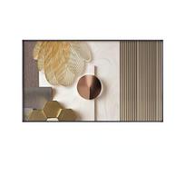 Prabangus sienų menas Modernus minimalistinis abstraktus auksinis plakatas spausdina šiaurietiškus dekoravimo drobės paveikslus, skirtus svetainės dekoravimui 20cm×40cm NoFrame