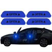 Atspindintis automobilio durelių lipdukas apie saugą atidarymą, įspėjimas apie atšvaitą juostos lipdukas Automobilių priedai, išorinis vidinis atšvaitas lipdukas raudona