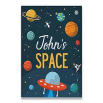 Pasirinktinis pavadinimas Astronautas Abėcėlės numeriai Vaikų darželio siena Menas Drobė Tapyba Plakatai ir spaudiniai Sienų nuotraukos Kūdikių vaikų kambario dekoras be rėmelio 21*30cm