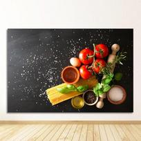 Drobė Tapyba Cuadros Skandinaviški plakatai ir spaudiniai Sienos Menas Maistas Paveikslas Svetainė Grūdai Prieskoniai Šaukštas Paprikos Virtuvė be rėmelio 21*30cm