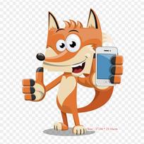 Fox Drawing Cartoon Clip Art Iron on Heat Transfer Printing Vinyl Patches Sticker for Clothes DIY Appliques Washable Patches